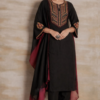 Black Mosaic Embroidered Set