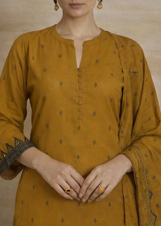 Mustard Print Set