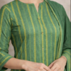 Emerald Stripe Cotton Kurta Set
